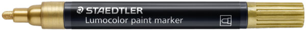 STAEDTLER Marqueur acrylique paint marker Lumocolor, or