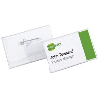 DURABLE Namensschild, mit Wellennadel, 90 x 54 mm