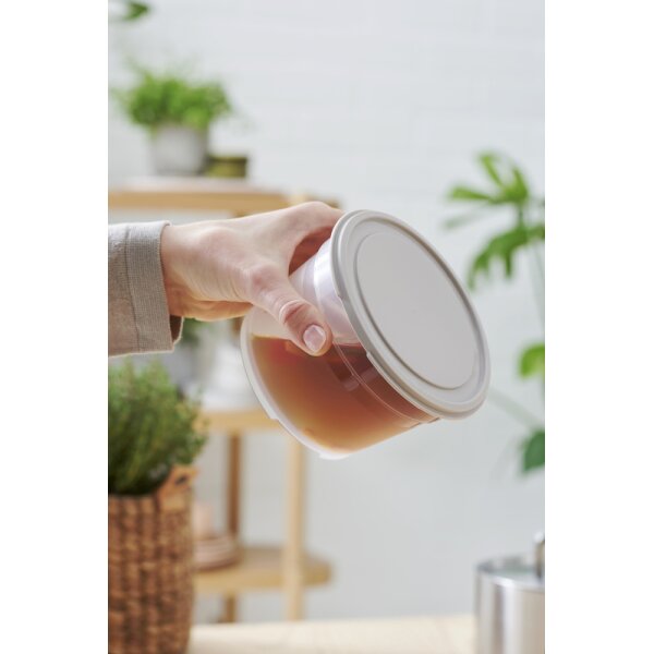 smartstore Frischhaltedose, rund, 0,3 L, grau transparent