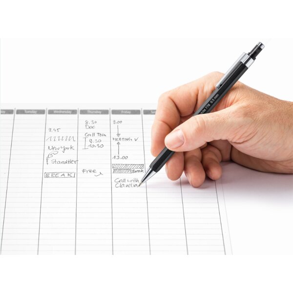 STAEDTLER Porte-mines graphite 778, 0,7 mm, noir