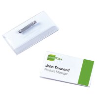 DURABLE Porte-badge avec épingle, 75 x 40 mm