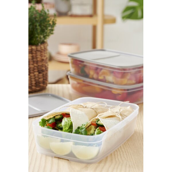 smartstore Frischhaltebox, 0,8 Liter, grau transparent