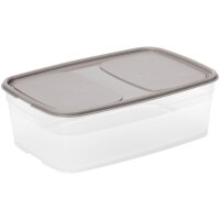 smartstore Frischhaltedose, 2,2 Liter, grau transparent