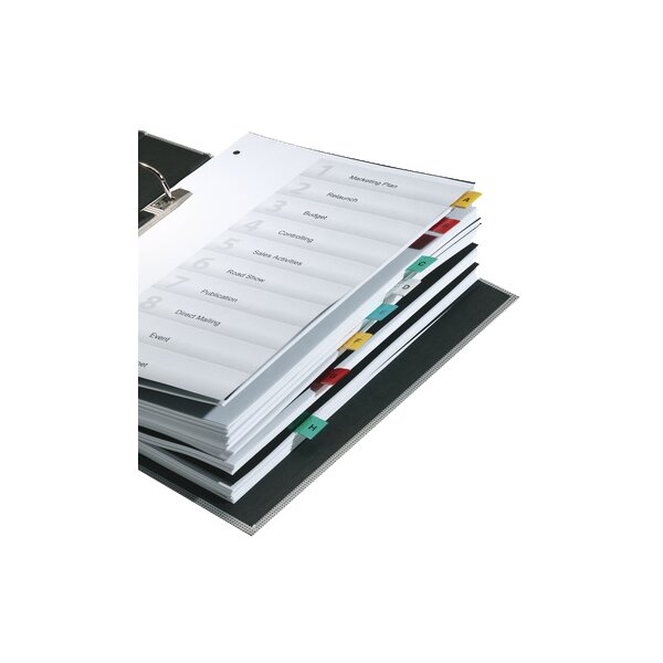 DURABLE Vollsicht-Reiter TABFIX, transparent, 3-zeilig