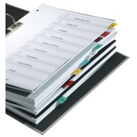 DURABLE Vollsicht-Reiter TABFIX, transparent, 3-zeilig