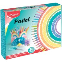 Maped Zeichenset Pastel KIDS, 26-teilig, in Geschenkbox