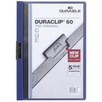 DURABLE Klemmhefter DURACLIP ORIGINAL 60, DIN A4, dunkelblau