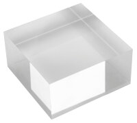 deflecto Acryl-Block, transparent, 75 x 75 x 50 mm