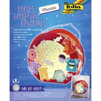 folia Laternen-Bastelset "MONSTER", rot