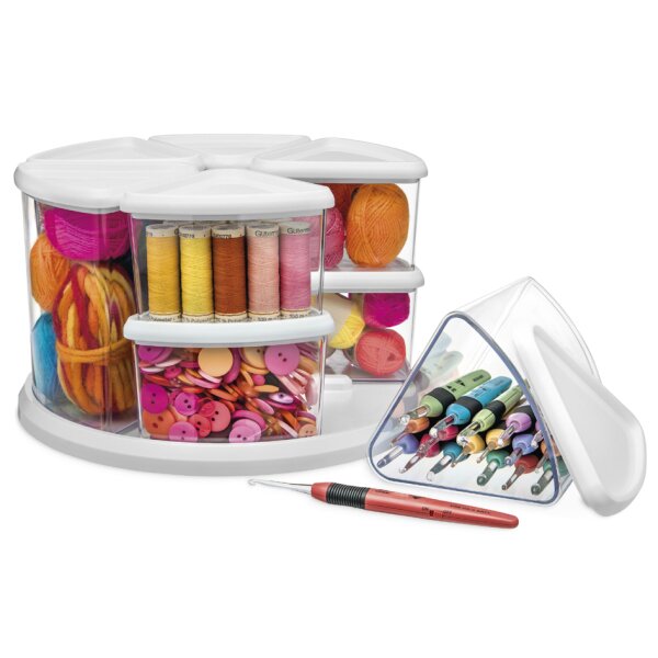 deflecto Organiseur manège, transparent / blanc