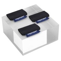 deflecto Acryl-Block, transparent, 75 x 75 x 25 mm