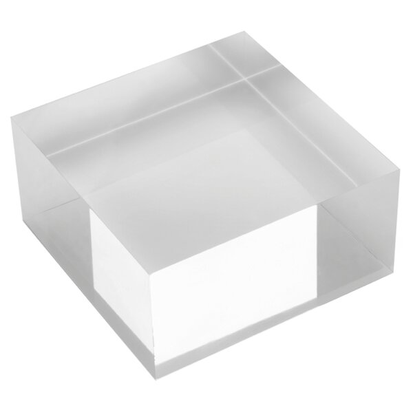 deflecto Bloc dacrylique, 50 x 50 x 40 mm, transparent