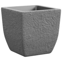 tera Cube à plantes Lithos 40, stone grey