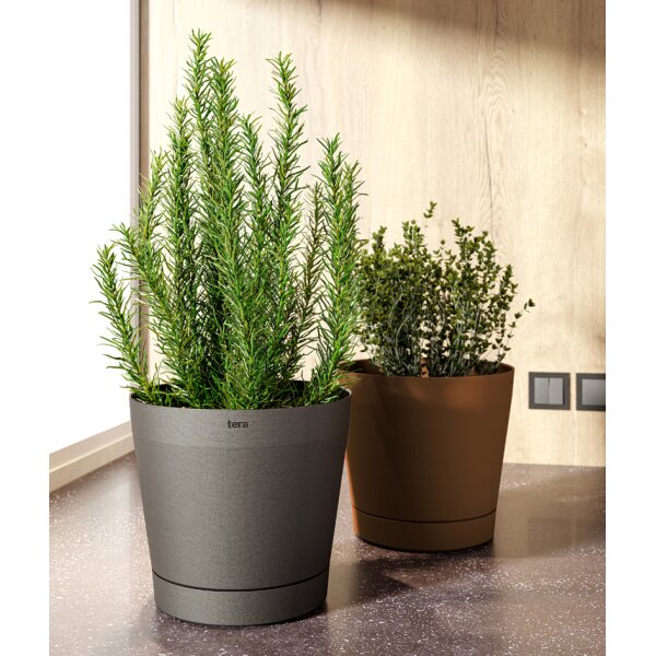 tera Pot de fleurs Orione, diamètre: 290 mm, oversea