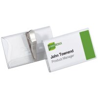 DURABLE Namensschild, mit Krokoklemme, 90 x 54 mm
