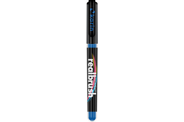 KARIN Real Brush Pen Pro 0.4mm 33Z285 Pigment, bleu égyptien