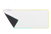 DELTACO RGB Gaming Mousepad GAM-079-W XL Wide, White