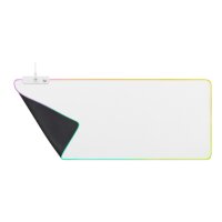 DELTACO RGB Gaming Mousepad GAM-079-W XL Wide, White