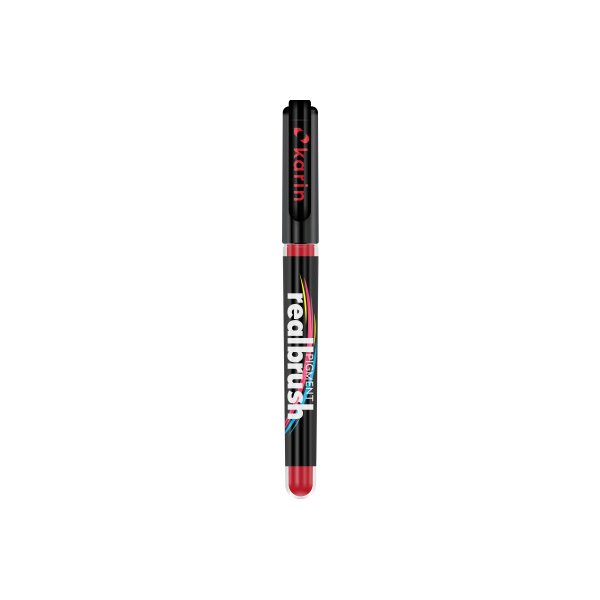 KARIN Real Brush Pen 0.4mm 33Z1788 Pigment, rouge feu