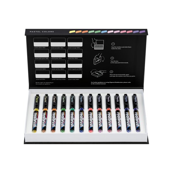 KARIN Real Brush Pen 0.4mm 33C7 Pigment, Pastell Farben