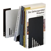 MAUL Buchstütze (H)140 x (T)140 x (B)85 mm, schwarz