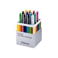 KARIN Real Brush Pen Pro 0.4mm 31C1 Basic Colours 12...