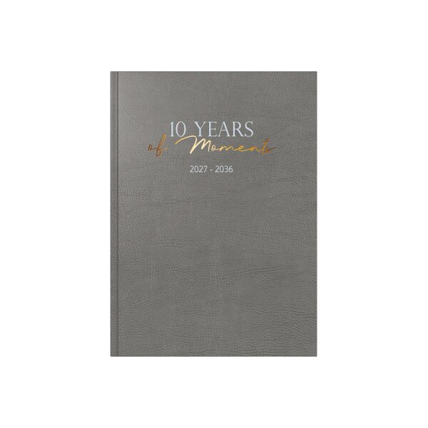 RIDOIDE 10 Jahresagenda 2027-2036 7022404017.27 1T/1S grau DE 21x29.1cm