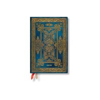 PAPERBLANKS Agenda Luxe Bleu 2026 DF0883-6 1S/2P HOR Mini...