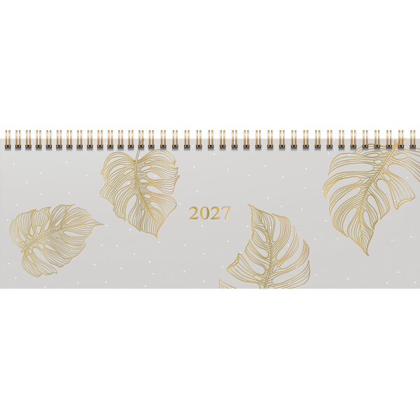 RIDOIDE Cal. de table Design Line 2027 7036311027.27 1S/2P Monstera AL 29.7x10.5cm