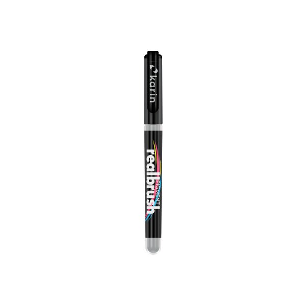 KARIN Real Brush Pen 0.4mm 33Z427 Pigment, kaltgrau 1