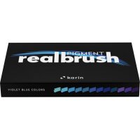 KARIN Real Brush Pen 0.4mm 33C5 Pgiment, Violettblau Farben