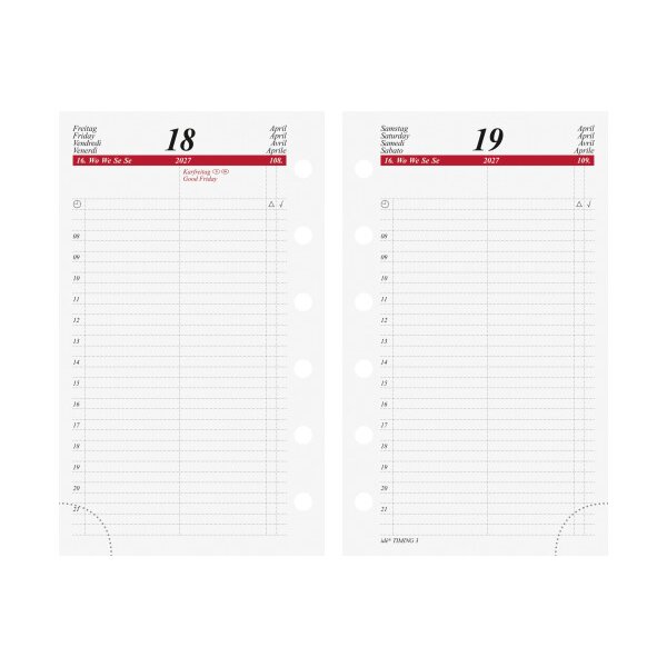 RIDOIDE Timing 3 calendrier jour. 2027 7067900007.27 1J/1P ML 7.6x12.7cm
