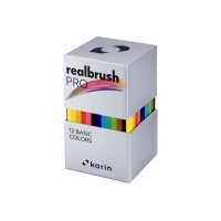 KARIN Real Brush Pen Pro 0.4mm 31C Basic Colours 12...