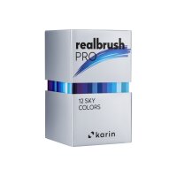 KARIN Real Brush Pen Pro 0.4mm 31C2 Sky Colours 12 pièces