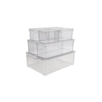 NORDIC Q Fridge/Pantry storage set 2360037 Transparent, 7...