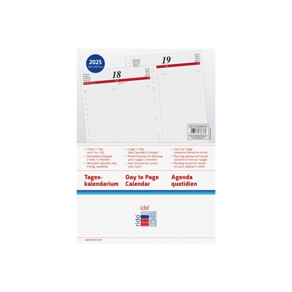 RIDOIDE Timing 1 Tageskalender 2027 7065900007.27 1T/1S ML 14.8x21cm