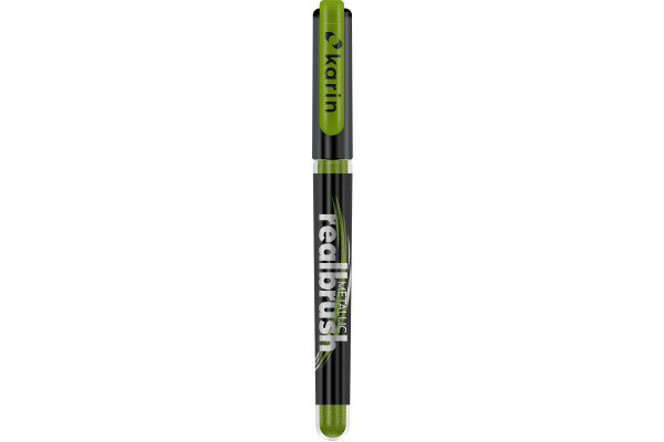 KARIN Real Brush Pen Pro 0.4mm 32Z8536 Metallic, hellgrün