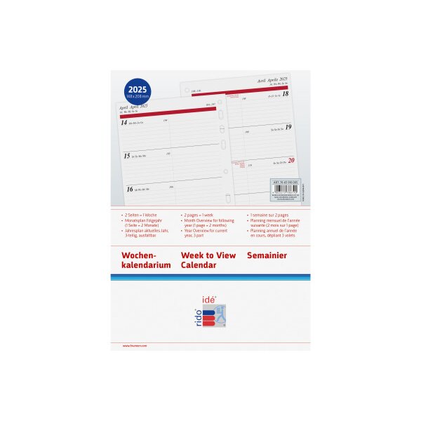 RIDOIDE Timing 1 calendrier sem. 2027 7065910007.27 1S/2P ML 14.8x21cm