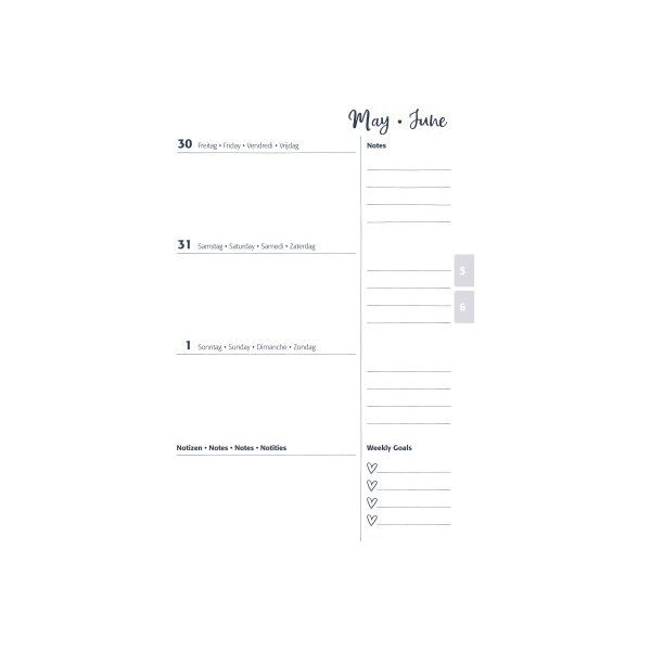 JOLIE Agenda Inspire 2026 J6605 1W/2S glittery joy ML A5