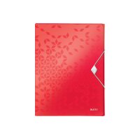 LEITZ Box de rangement WOW PP 4629-00-26 rouge 250x30x330mm