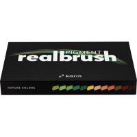 KARIN Real Brush Pen 0.4mm 33C3 Pigment, Natur Farben