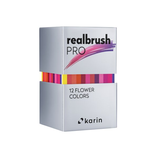 KARIN Real Brush Pen Pro 0.4mm 31C4 Flower colours 12 St&uuml;ck