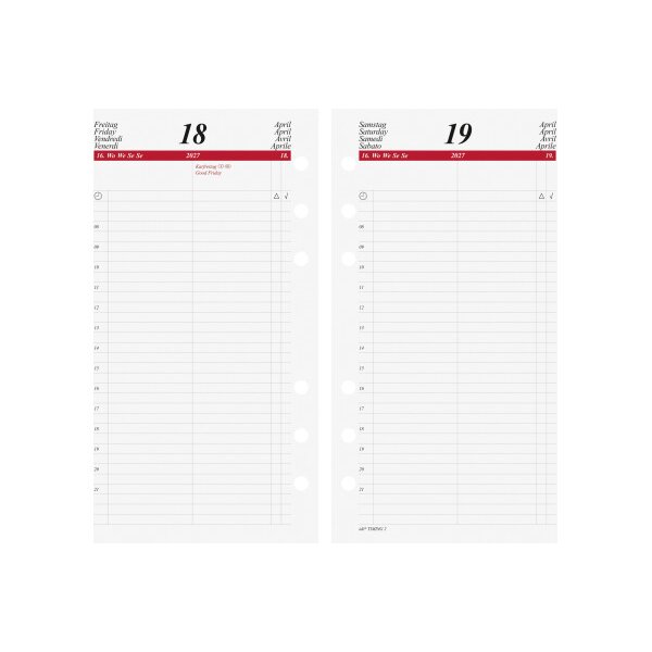 RIDOIDE Timing 2 calendrier jour. 2027 7066900007.27 1J/1P ML 9.3x17.2cm