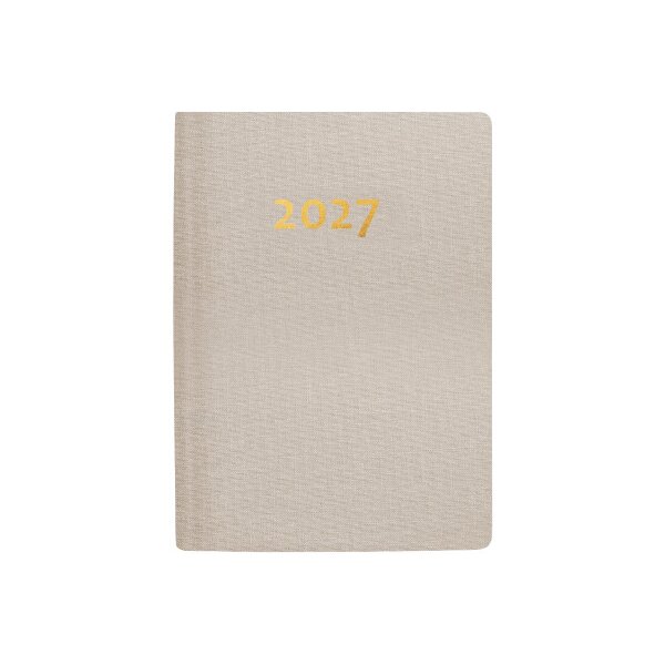 BIELLA Taschenagenda Rex 2027 825301100027U 1W/2S beige ML 10.1x14.2cm