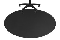 DELTACO Floorpad, round, Black GAM-125 1100x1100x3 mm