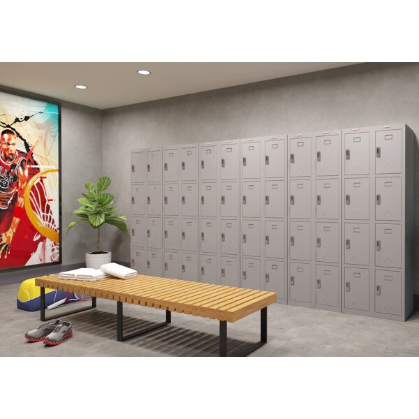 phoenix Vestiaire PL1430, serrure électronique, gris