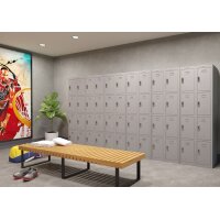 phoenix Vestiaire PL1430, serrure électronique, gris