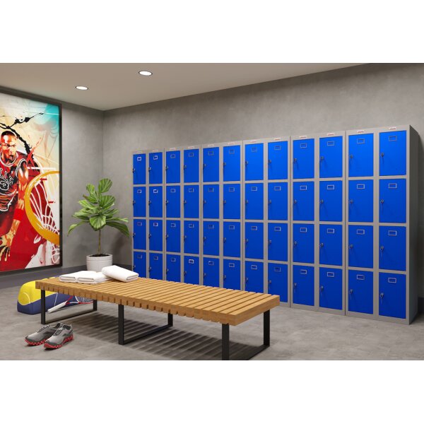 phoenix Vestiaire PL1430, serrure à clé, gris