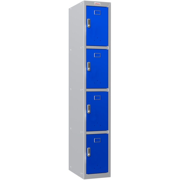 phoenix Vestiaire PL1430, serrure électronique, gris/rouge