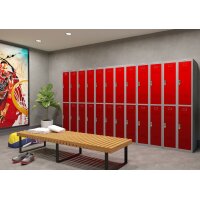 phoenix Vestiaire PL1230, serrure électronique, gris